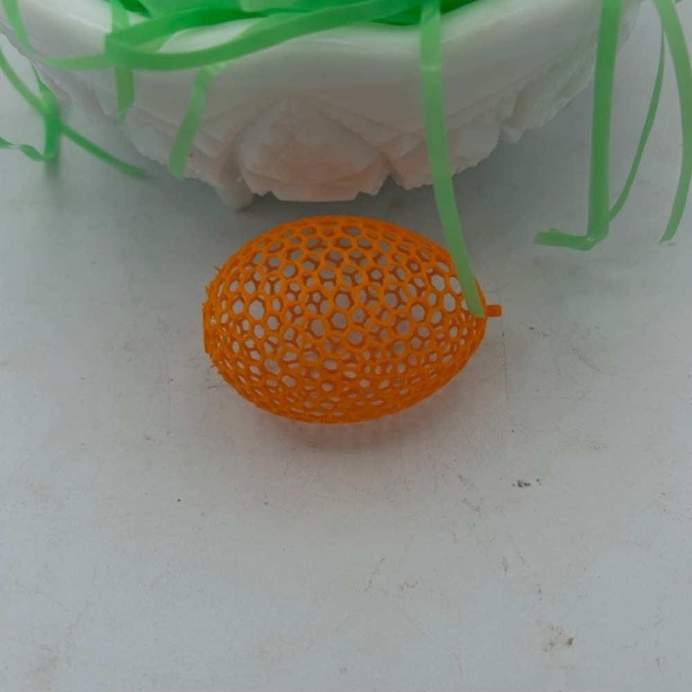 Decorative Easter Egg Colorful‎ Unique Basket Filler Spring Tree 1 Dozen Orange